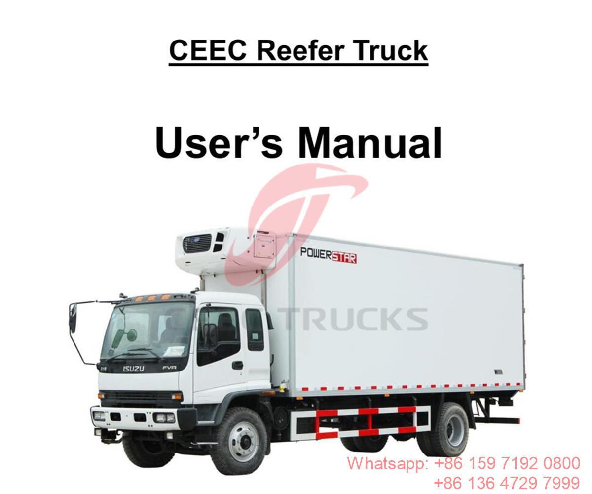 Polinesia Prancis--ISUZU FVR 12Tons Reefer Truck Manual