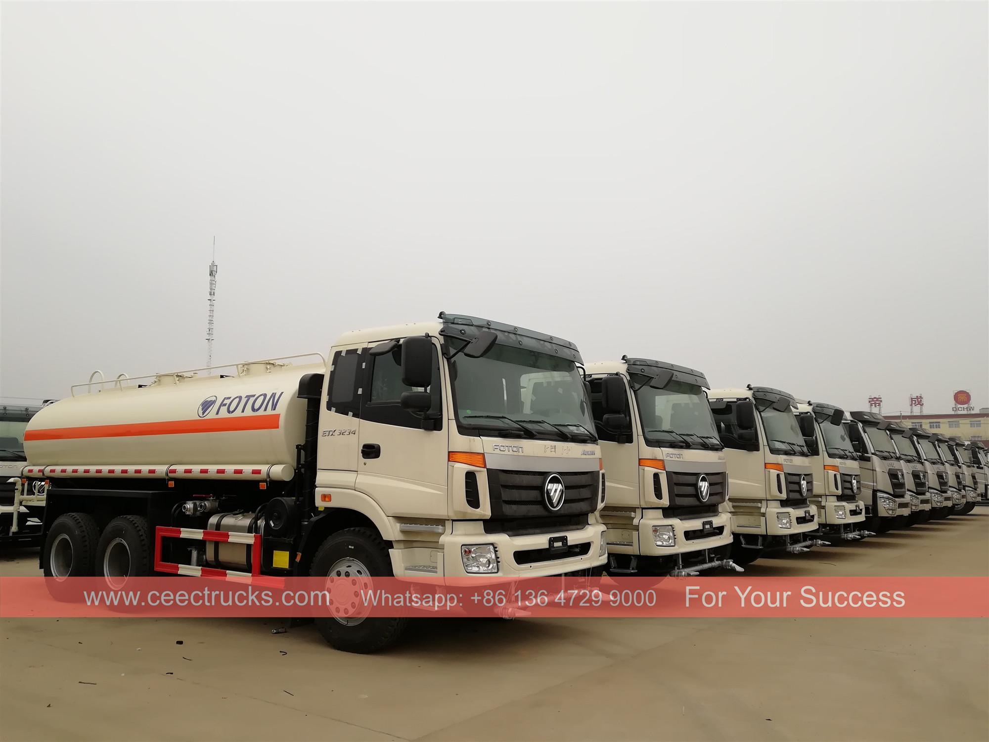 35 unit truk tangki air FOTON dikirim ke Afrika