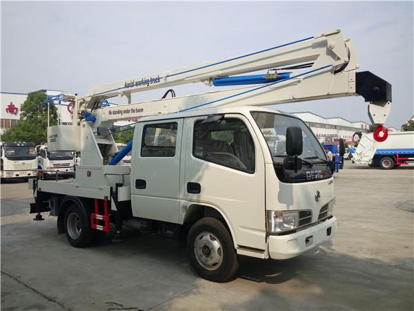 Model 2016 ISUZU kabin ganda Aerial Working Truck ekspor Filipina