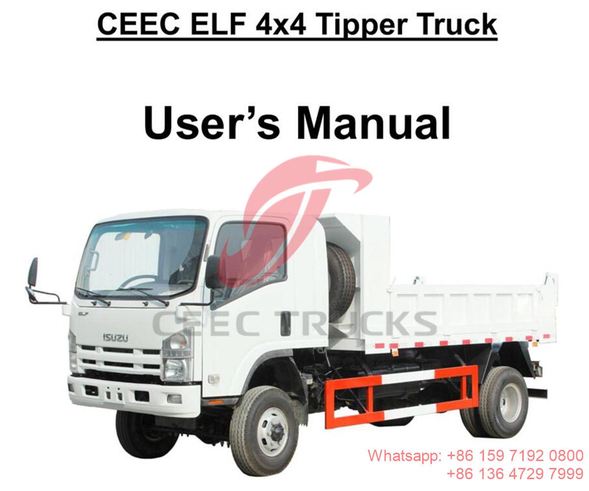 Filipina--ISUZU 4x4 offroad 6 Ton dump truck manual