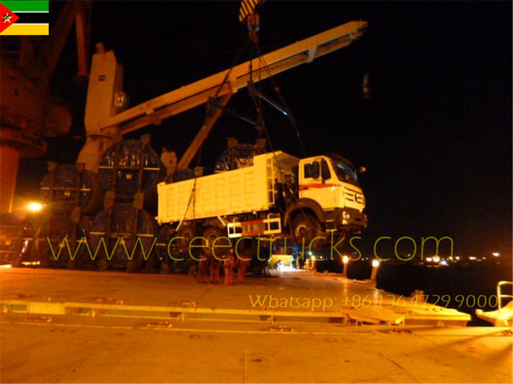 Pelanggan Mozambik Membeli 10 unit truk tipper Beiben 2530