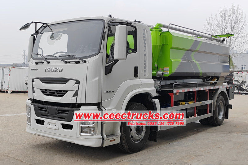 Truk pembersih saluran pembuangan gabungan Isuzu 10 cbm