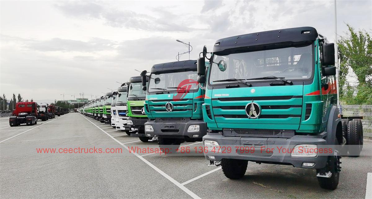 Tanzania - 8 unit sasis truk Beiben dikirim dari CEEC TRUCKS