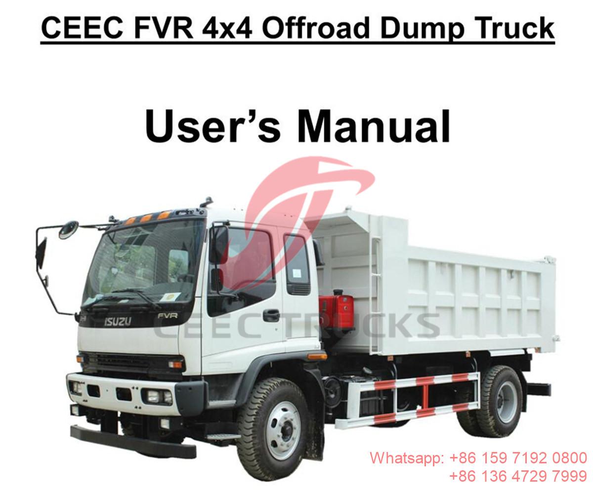 Filipina--manual dump truck ISUZU FVR 15 Ton