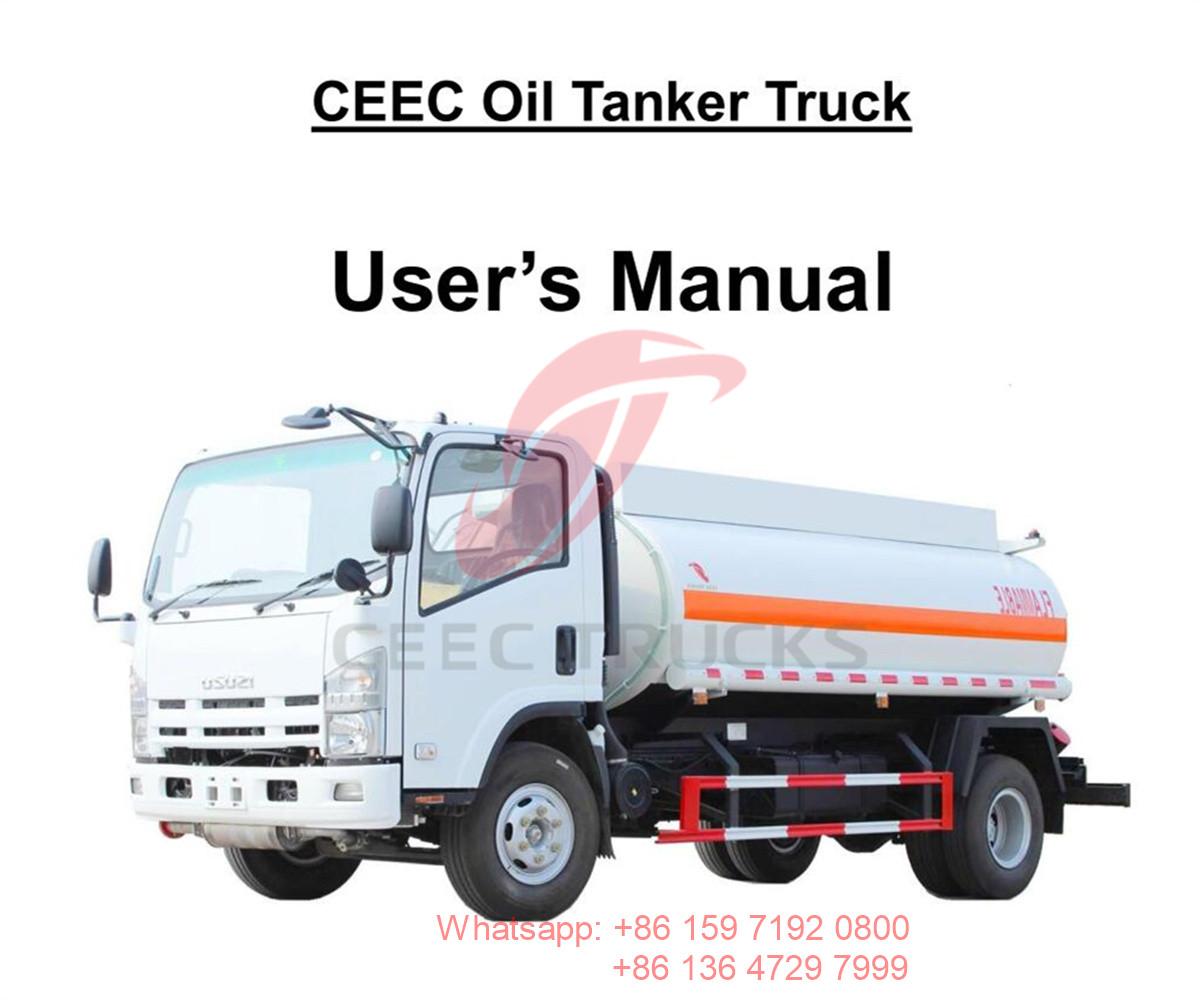 Dubai--ISUZU ELF 5000Liter Truk Tanker Bahan Bakar Manual