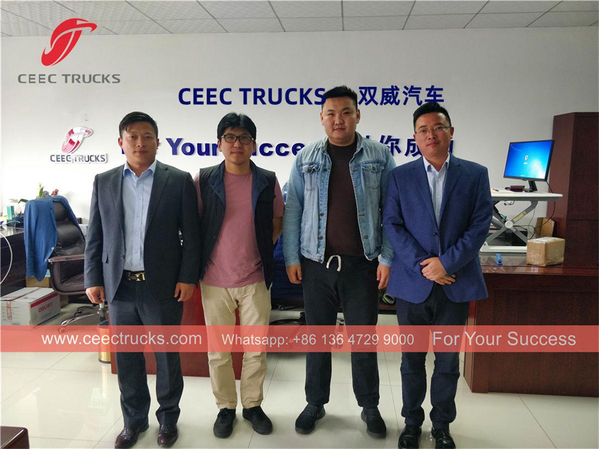 Mongolia- Truk tanker vakum Beiben untuk ekspor