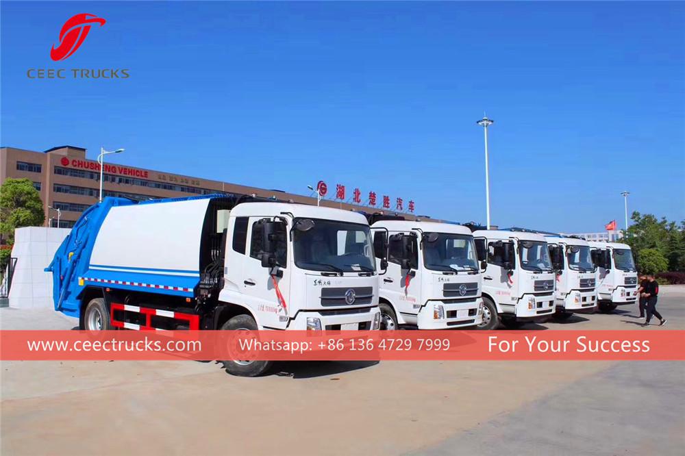 8 unit truk pemadat sampah dongfeng mengekspor ke vietnam