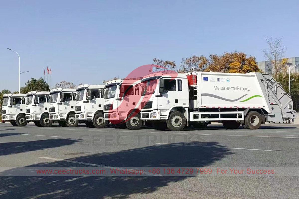 Kyrgyzstan - 6 unit truk pemadat sampah Shacman diekspor oleh CEEC TRUCKS