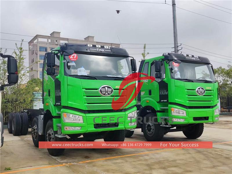 Kongo - 2 unit dump truck FAW J6P 8×4 untuk ekspor