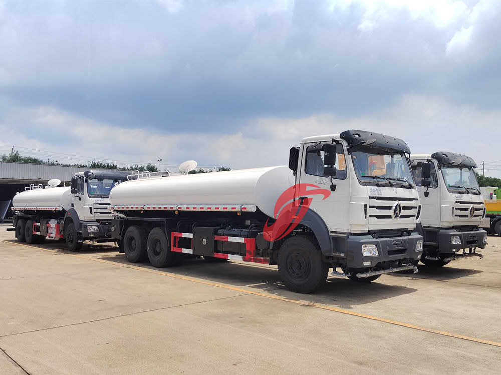 4 unit truk sprinkler Beiben 6x4 280hp baru ke Kongo