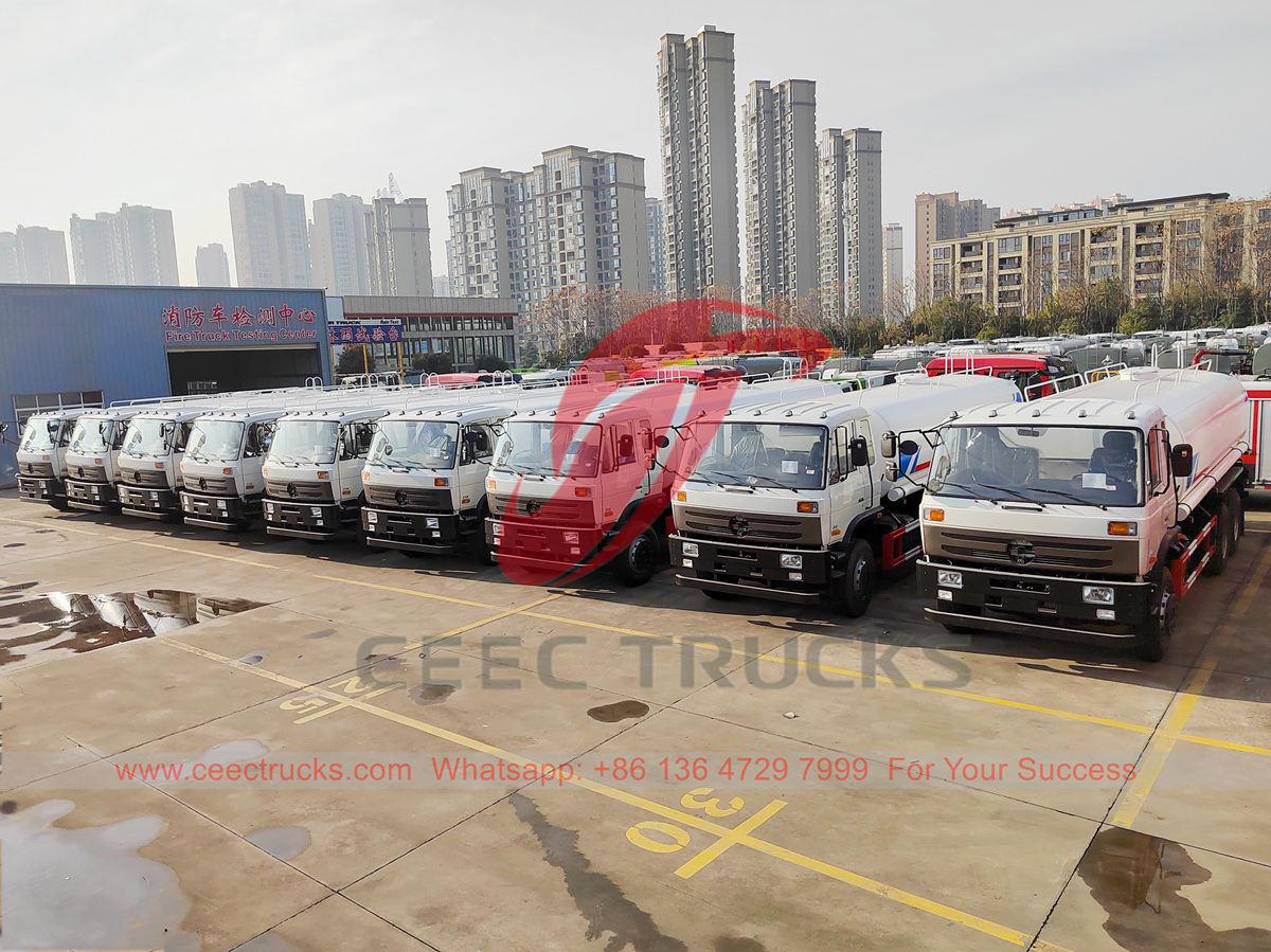 Ghana - 10 unit truk tangki air stainless steel Dongfeng dikirim dari pabrik CEEC