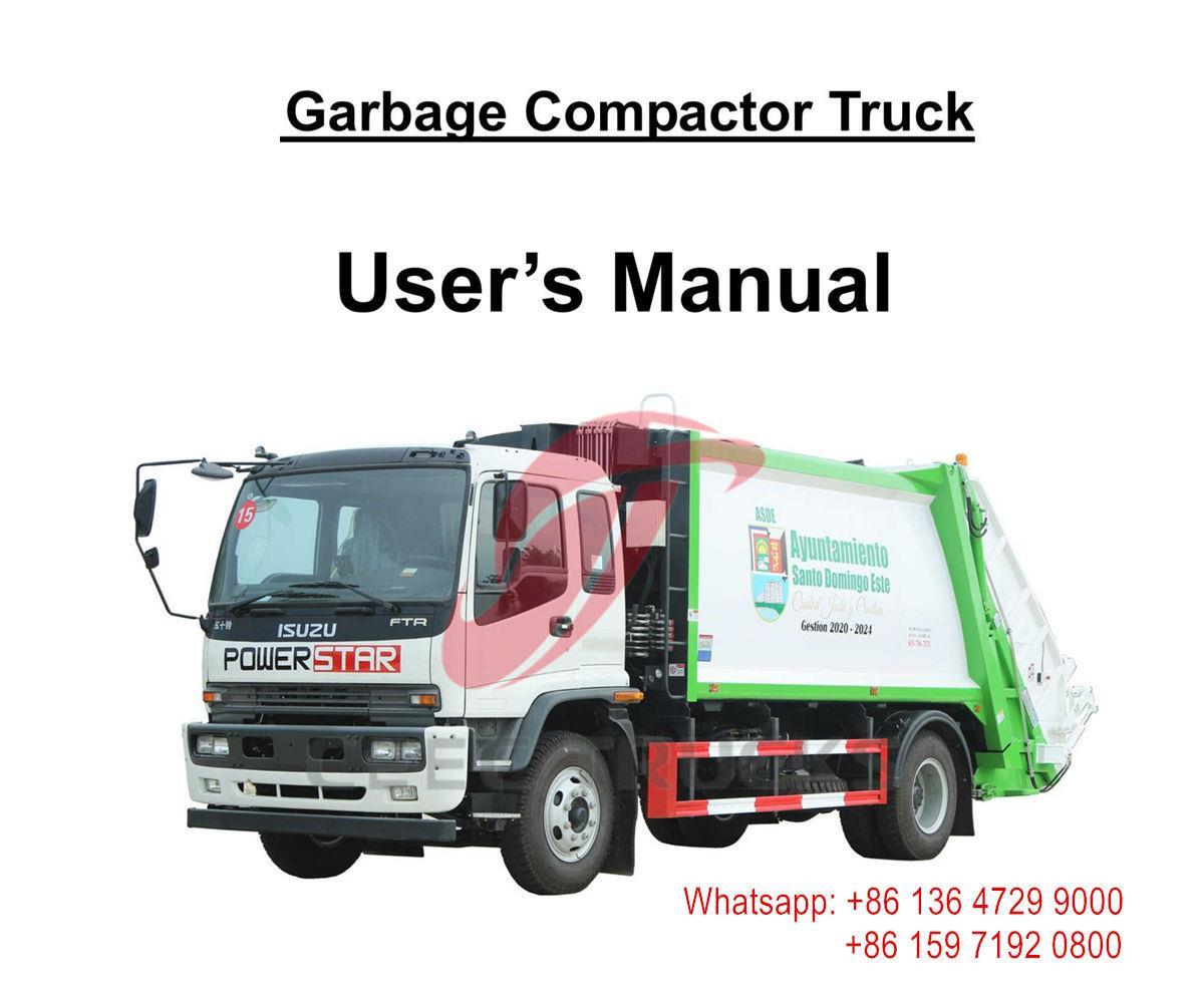 Myanmar--ISUZU FTR / FVR 16cbm truk sampah terkompresi Manual