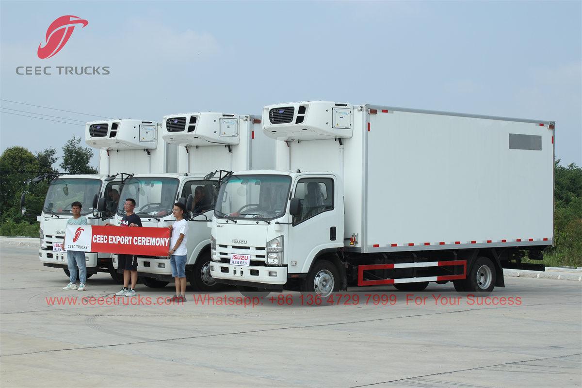 3 unit van berpendingin ISUZU diekspor ke Asia Tenggara